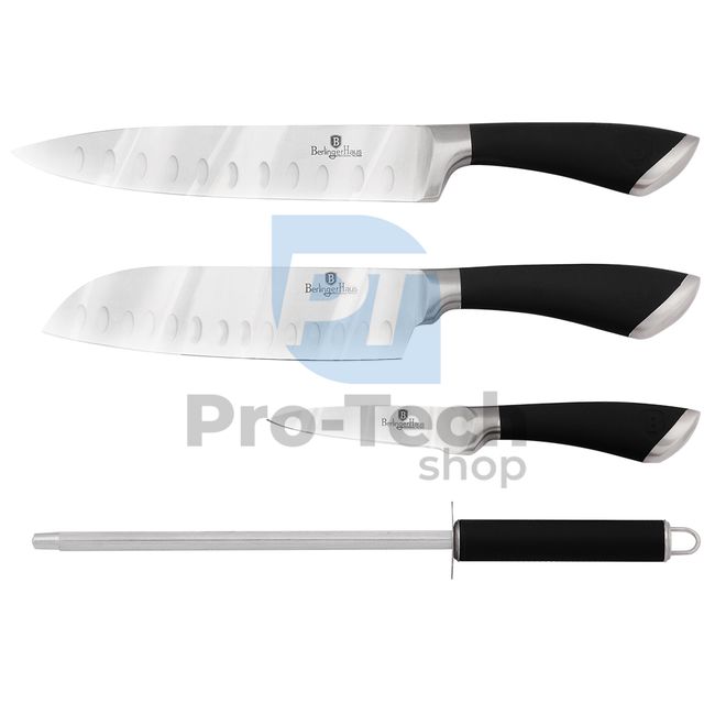 Комплект кухненски ножове от неръждаема стомана от 4 части BLACK 20459