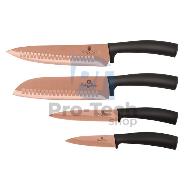 Комплект кухненски ножове от неръждаема стомана от 4 части ROSE GOLD 19695
