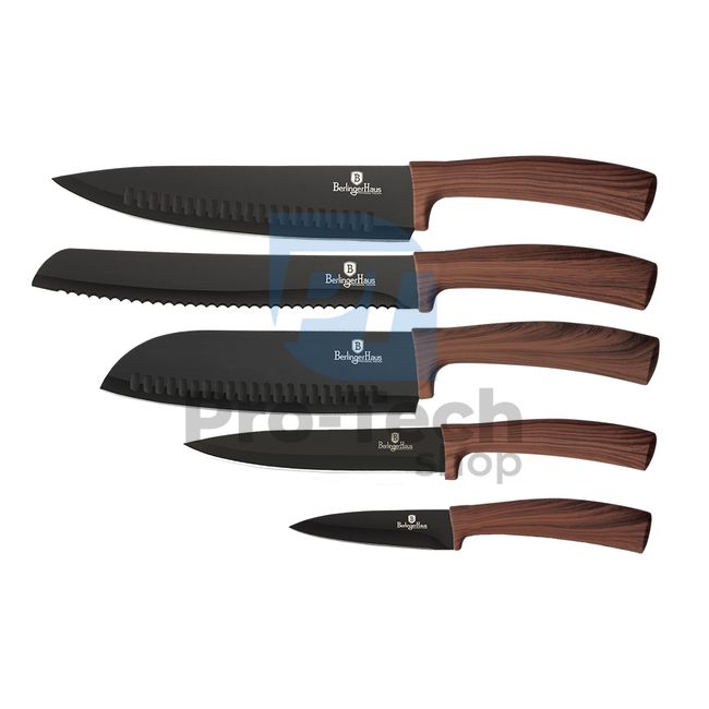 Комплект кухненски ножове от неръждаема стомана от 5 части ORIGINAL WOOD 20782