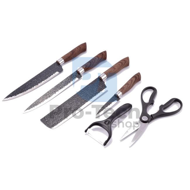 Комплект кухненски ножове от неръждаема стомана от 6 части 54195