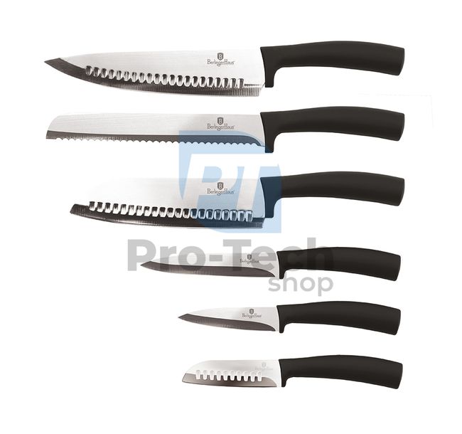 Комплект кухненски ножове от неръждаема стомана от 6 части BLACK 20462