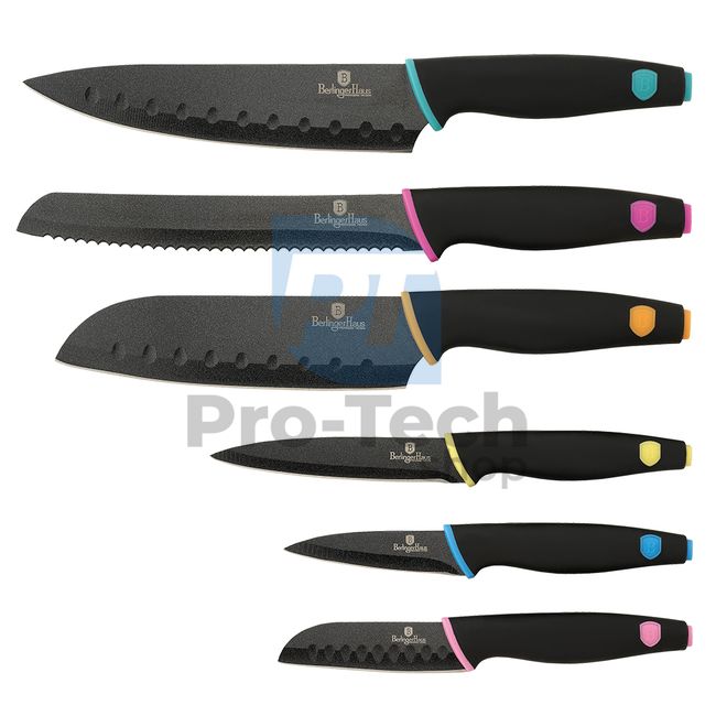 Комплект кухненски ножове от неръждаема стомана от 6 части BLACK 20923