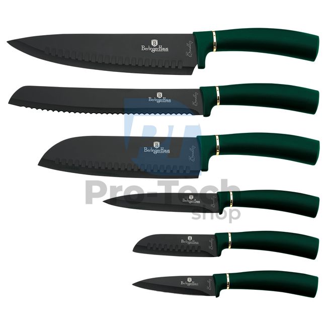 Комплект кухненски ножове от неръждаема стомана от 6 части EMERALD 20166