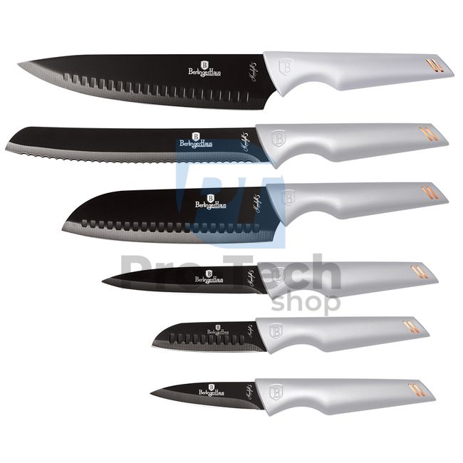 Комплект кухненски ножове от неръждаема стомана от 6 части GREY 19858