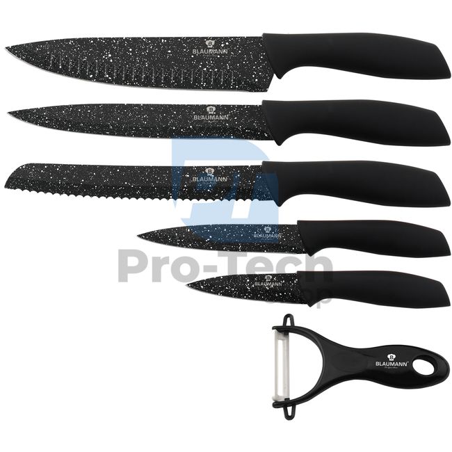Комплект кухненски ножове от 6 части BLACK 21155