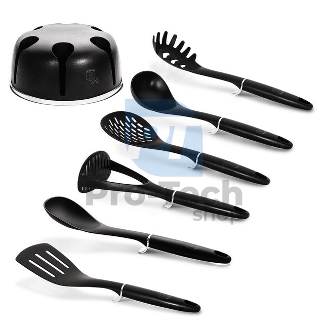 Комплект кухненски инструменти от 7 части с поставка BLACK 20511