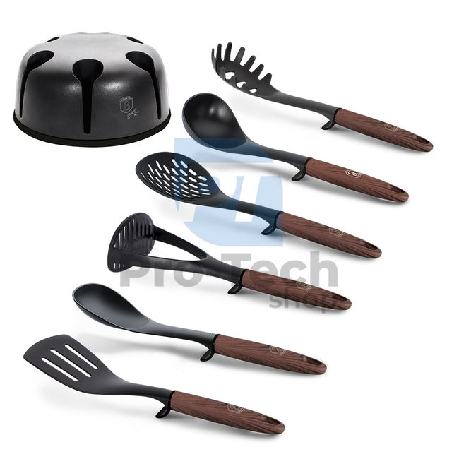 Комплект кухненски инструменти от 7 части с поставка EBONY ROSEWOOD 20804