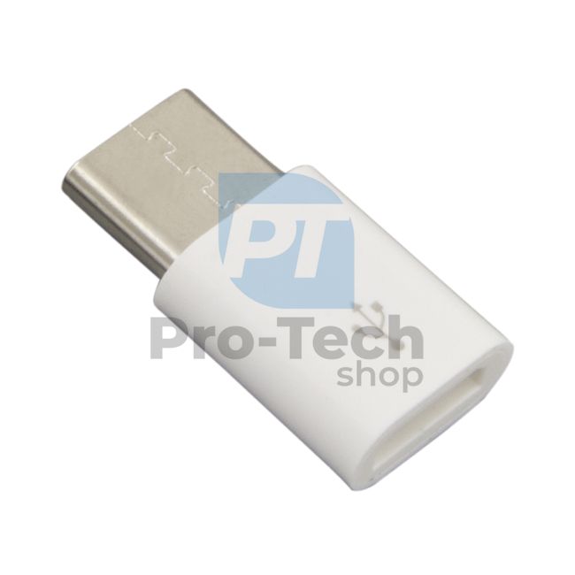 Адаптер Micro USB 2.0 - USB-C бял 72427