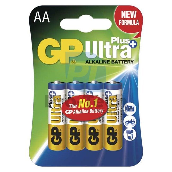 Алкална батерия GP Ultra Plus LR6 (AA) 4 бр 70845