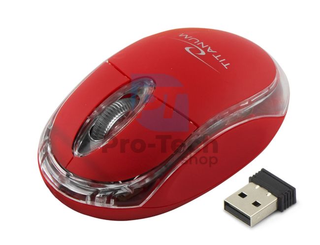 Безжична мишка 3D USB CONDOR червена 73426