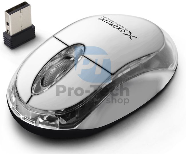 Безжична 3D USB мишка HARRIER бяла 73448