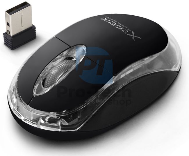 Безжична 3D USB мишка HARRIER черна 73446