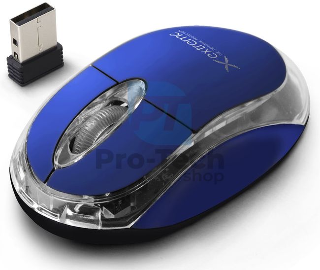 Безжична мишка HARRIER 3D USB синя 73444