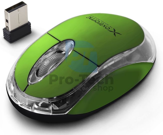 Безжична 3D USB мишка HARRIER зелена 73445