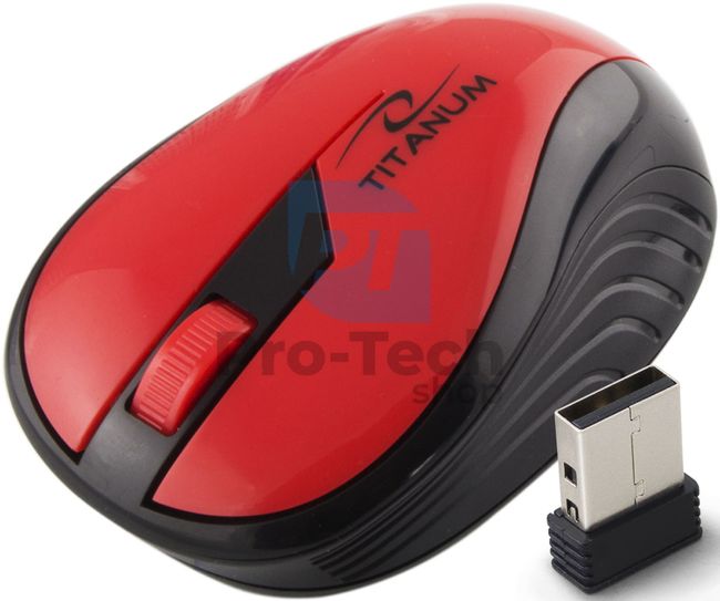 Безжична 3D USB мишка RAINBOW червена 73416