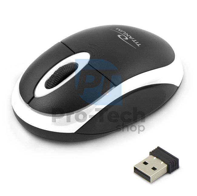Безжична 3D USB мишка VULTURE черно-бяла 73422