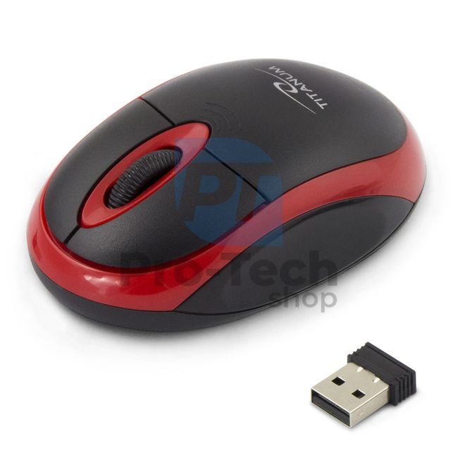 Безжична 3D USB мишка VULTURE черно-червена 73421