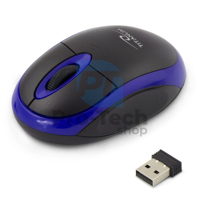 Безжична мишка 3D USB VULTURE черно и синьо 73418