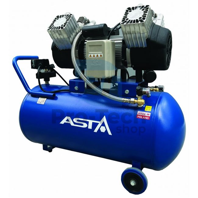 Безмаслен компресор 100 л 2200W Asta Industry 18507