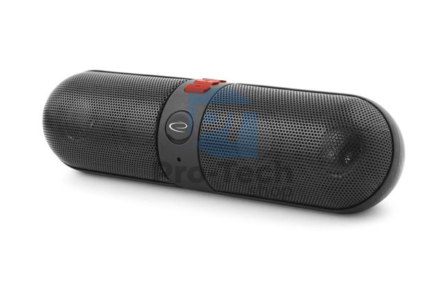 Bluetooth колонка с FM радио PIANO черна и червена 73250