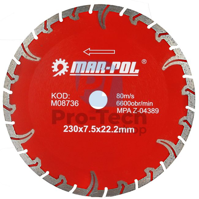 Диамантен диск RED 230x7,5x22,2 мм 14222