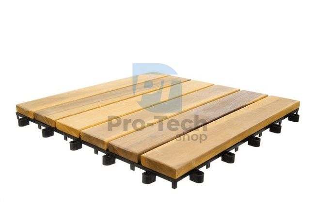Дървени плочки 30x30 см матови комплект от 10 бр 74154