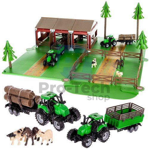 Ферма с животни + 2 селскостопански превозни средства 74244