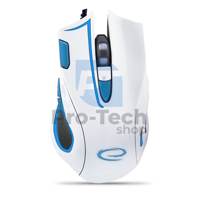 USB геймърска мишка с LED подсветка 7D HAWK бяло-синя 72702