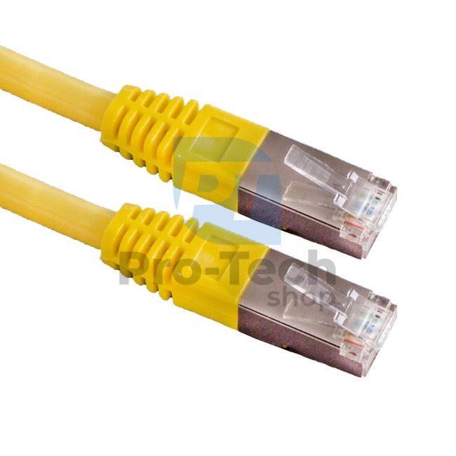 FTP кабел Cat. 6 Patchcord RJ45 0,25 м жълт 72486