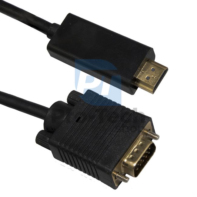 HDMI - VGA D-SUB кабел с преобразувател на сигнала 2 м 72359