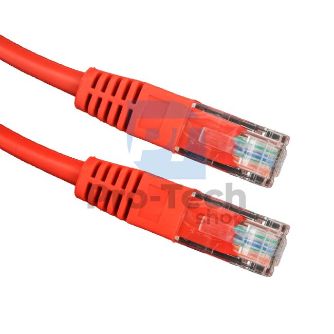 UTP кабел Cat. 5E Patchcord RJ45 0,25 м червен 72434