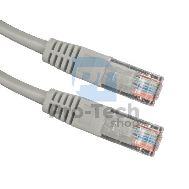 UTP кабел Cat. 5E Patchcord RJ45 0,5 м сив 72437