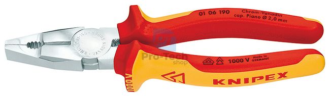 Комбинирани клещи изолирани, VDE тествани 190 mm KNIPEX 07641