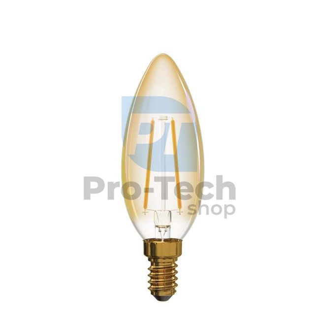 LED крушка Vintage Candle 2W E14 топло бяла+ 70503