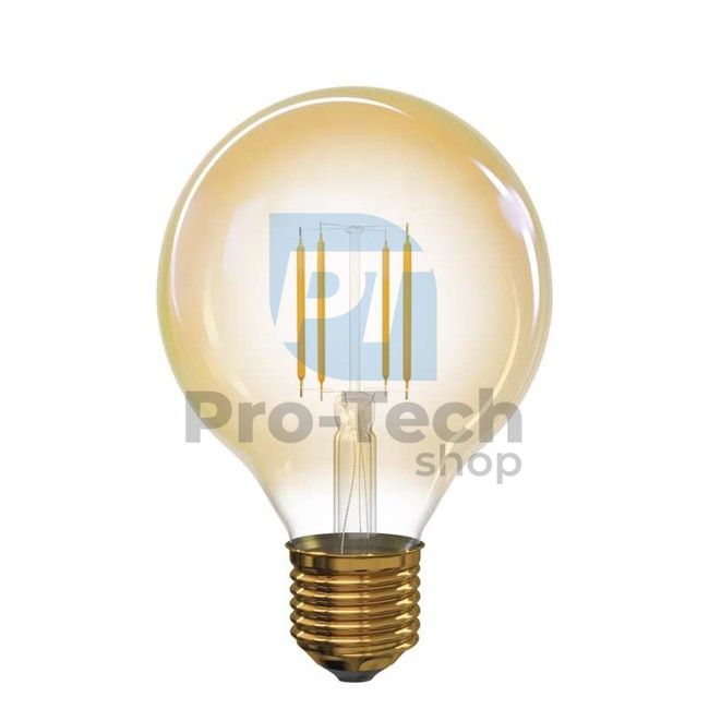 LED крушка Vintage G95 4W E27 топло бяла+ 70535