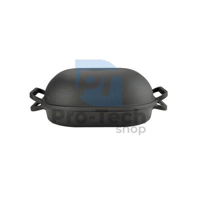 Чугунена тава за печене с емайлирана повърхност 33,5 см черна 53803