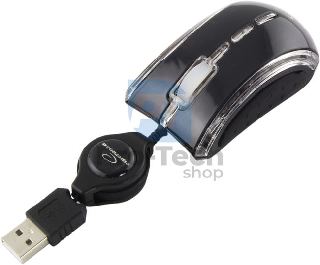 Мини мишка CELANEO USB черна 73133