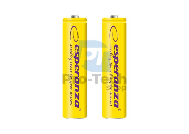 Акумулаторна батерия NI-MH AAA 1000mAh 2 бр жълта 73319