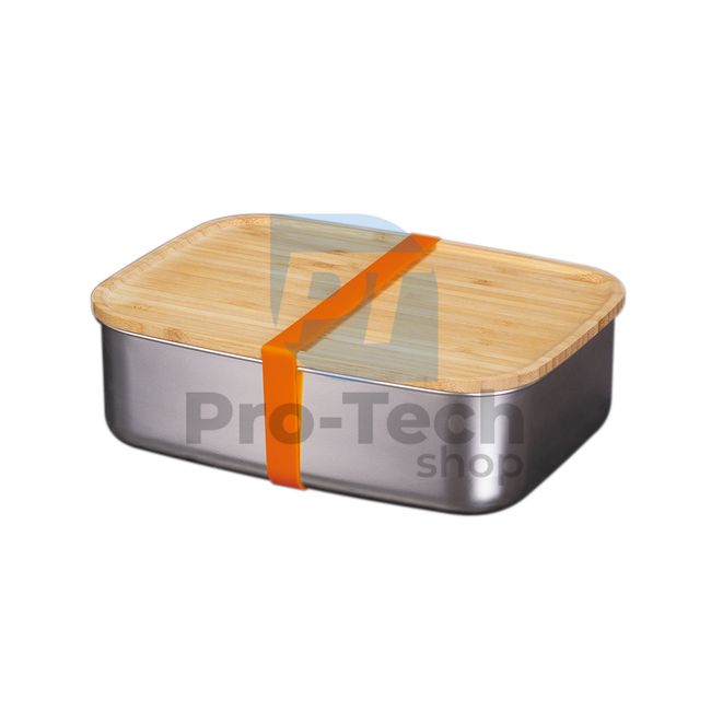 Кутия за обяд с капак от бамбук STAINLESS STEEL 20538