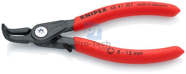 Прецизни клещи за задържащи пръстени 130 mm с върхове 0,9 mm свити KNIPEX 08057