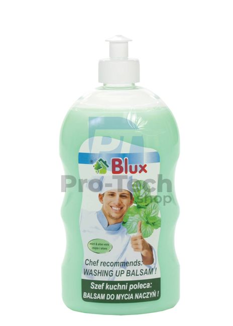 Течност за миене на съдове Blux Балсам мента и алое вера 650 мл 30180