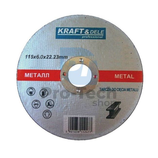 Диск за рязане на метал 115x6x22 мм 16773