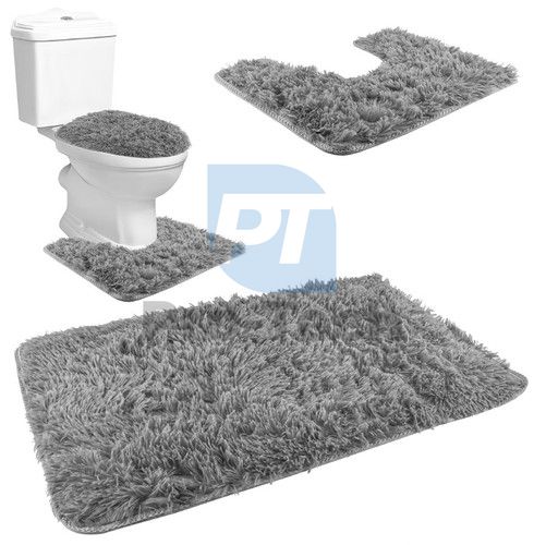 Комплект килимчета за баня сив D8312 75053