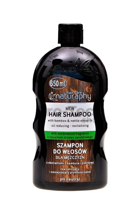 Шампоан за коса за мъже сандалово дърво Грижа за косата Naturaphy 650 мл 30125