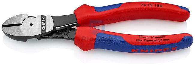 Power Side Cutting Pliers 180 mm Blackened KNIPEX 08262