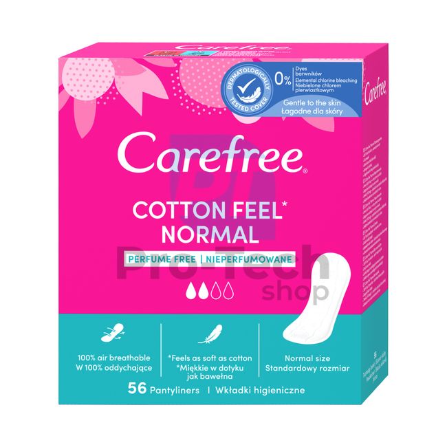 Дамски превръзки - интимни Carefree Cotton 56 бр. 30552