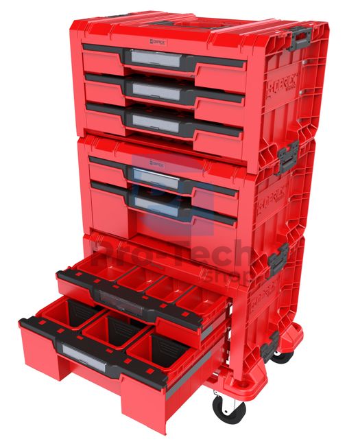 Комплект кутии за инструменти QS PRO 3 Red 16459