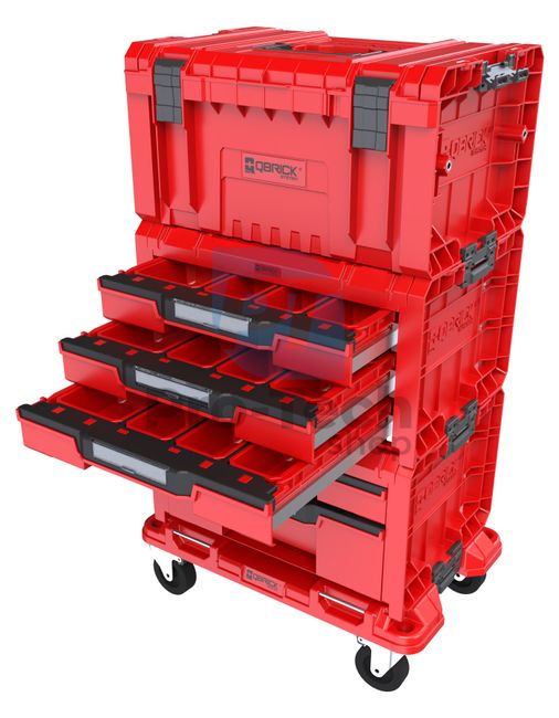 Комплект кутии за инструменти QS PRO 4 Red 16460