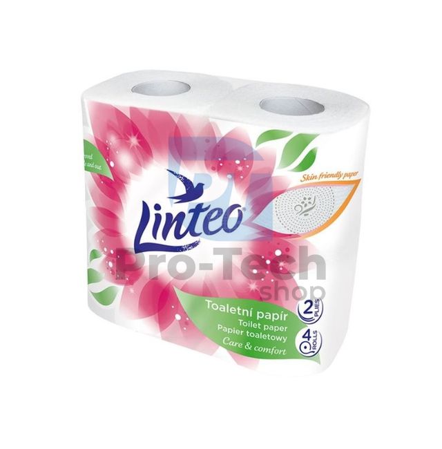 Двупластова тоалетна хартия LINTEO SATIN бяла - 4 бр. 30387