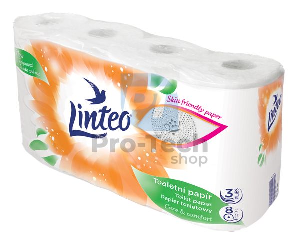 Трипластова тоалетна хартия 15 м LINTEO SATIN бяла - 8 бр. 30388